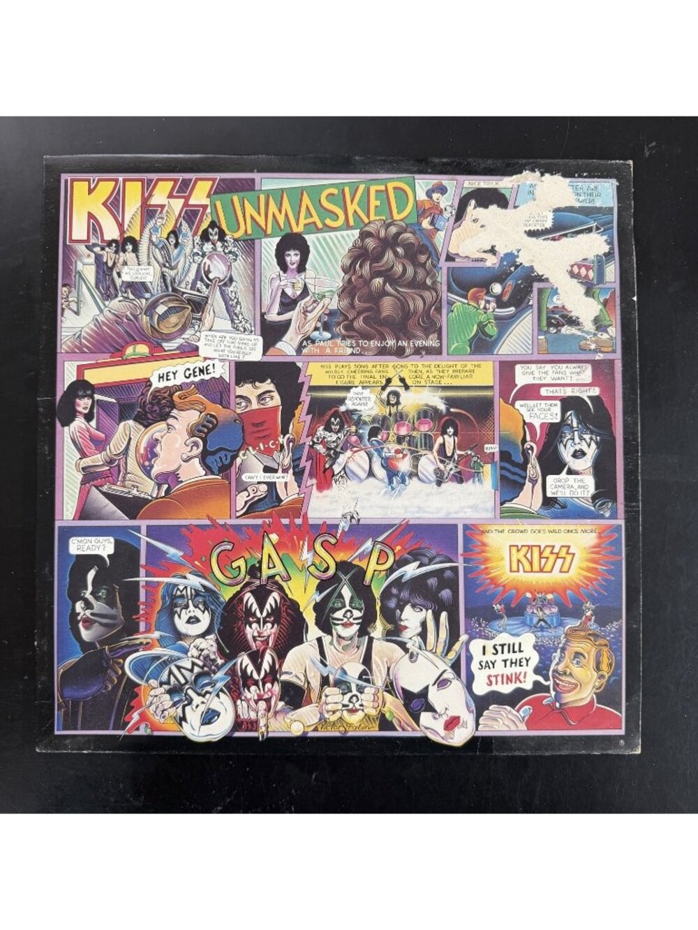 Original 1980 KISS "Unmasked" - Casablanca Records NBLP 7225 READ*